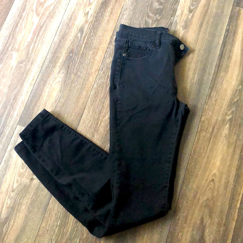Black denim jeans